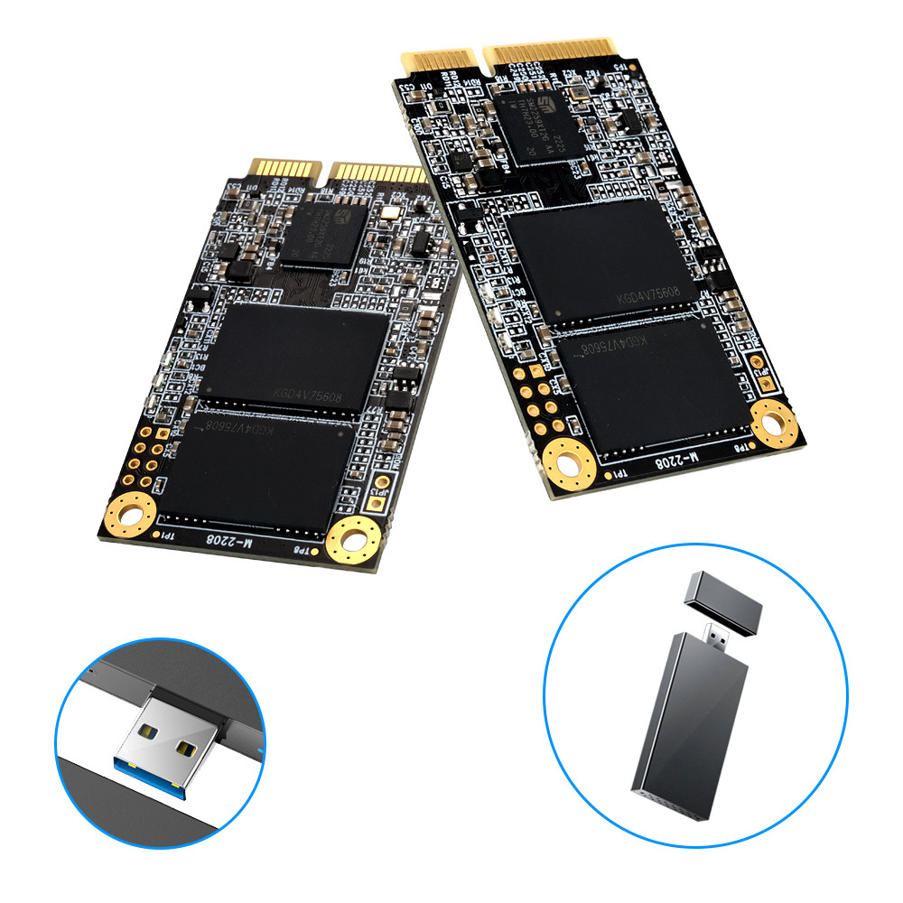 Портативный MSATA SSD Sata 3.0 512Gb 256Gb 128Gb 64Gb 1TB 2TB твердотельный диск для ноутбука
