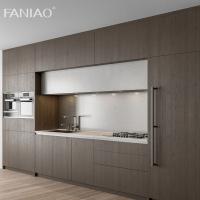 Armário de cozinha de madeira moderna 304 Armário de cozinha de aço inoxidável para villa