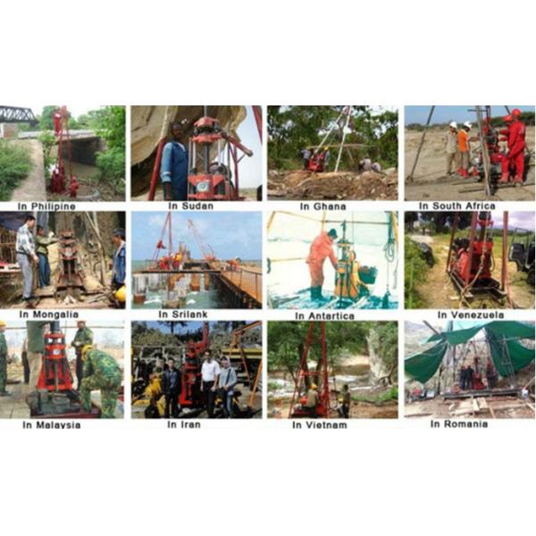 200m Depth Trailer Mounted Drill Rig Equipment For Mining 220V/380V