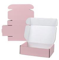 Caixas onduladas impressas personalizadas OEM para caixa quadrada de correspondência para compras de joias