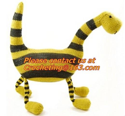 Fashion & Popular Hand Made Crochet Knitted Girl Doll, panda, toy, cotton yarn custom toys