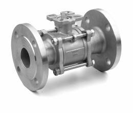 3PC SS304/CF8M  Stainless Steel Ball Valve Industrial Flange End AMSE 300LB/flanged RF Floating ball type PN16 PN40