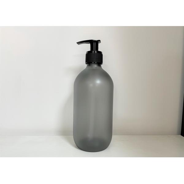 Серый цвет шампуня 450ml 550ml заморозил пластиковую бутылку с черным насосом