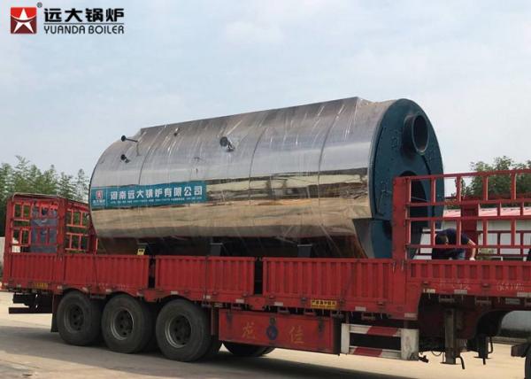 10 Bar 1500Kg 3 Pass Fire Tube Steam Boiler , Automatic Diesel Gas Steam Boiler