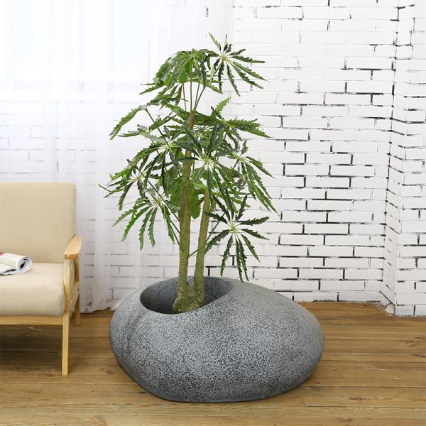 120cm Artificial Potted Floor Plants Green Simulated False Aralia Tree For House Decor