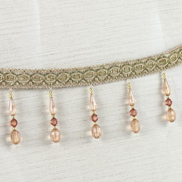 Handmade fashionable chain beads lace tassels fringes for curtain/sofa/pillow decoration