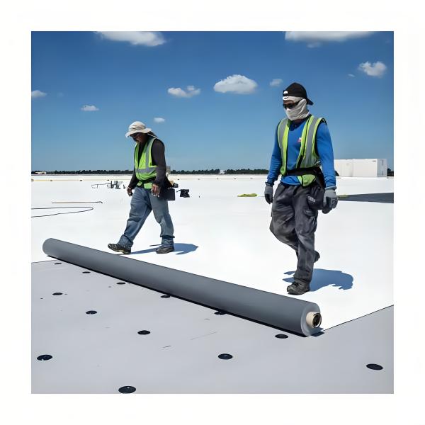 Superior Resilient TPO Membrane Waterproofing Fusible Effortless to Install for Metal Roofs