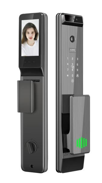 Glomarket Tuya Digital Smart Lock Fully Automatic Biometric System Security Fingerprint 3d Face Recognition Password Door Lock
