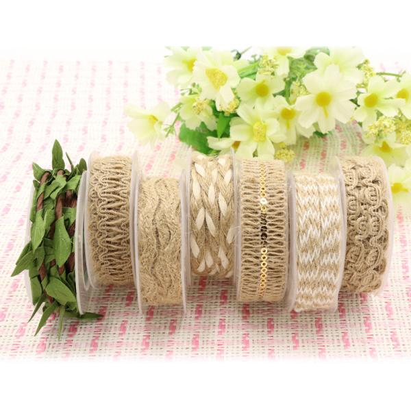 Одежда Декорация Юта веревка лента Подарок Упаковка проволочная лопаточная лента