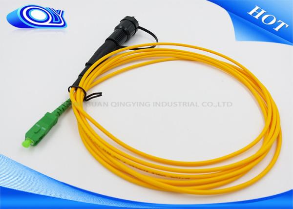 Singlemode 3.0mm 2 Meter / waterproof fiber optic cable SC / APC / fiber optic ethernet cable