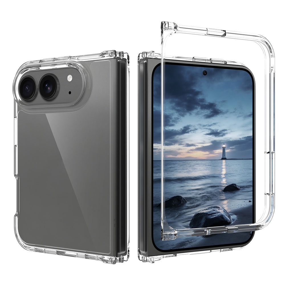Laudtec Transparent Ultra-thin Foldable case for iPhone 18 Fold Scratch-resistant and Anti-fingerprint Supports Custom logo OEM