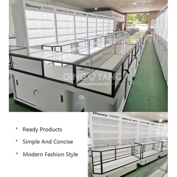 Белый ювелирный магазин MDF витрины
