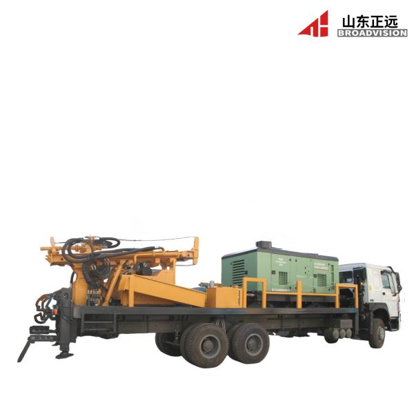 Equipo de perforación rotatoria montado en camión para pozos geotérmicos de 200 m de profundidad