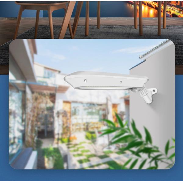 2W PIR ABS Integrated Solar Street Lights Wall Mounted 2600mAh Adjustable