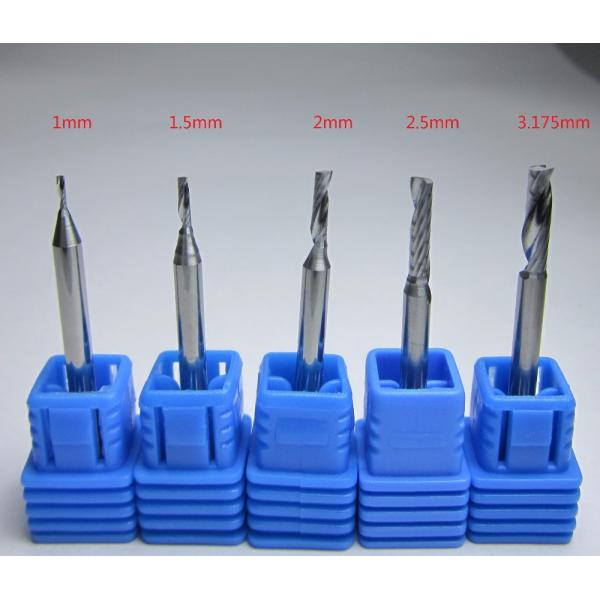 Однофлютовый карбидный конец мельницы диаметром 3,175 мм