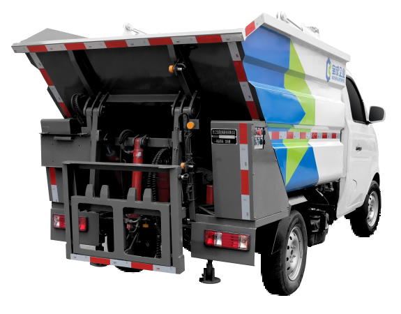 Gasoline Powered 2.84ton Waste Dump Truck For Garbage Collection And Transportation