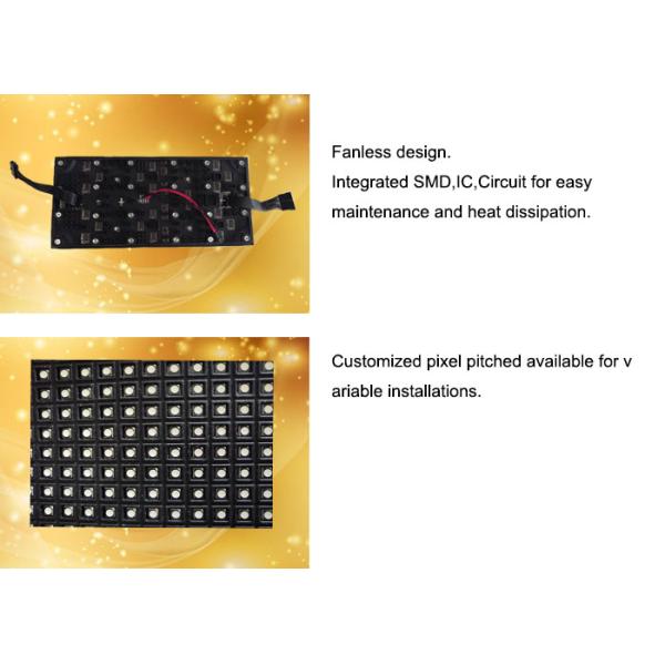 2.5mm 3mm Soft Led Curtain Video Wall RGB Soft Column Creative Shape 1500 Nits