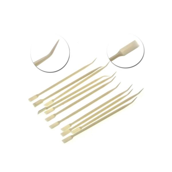 13cm White Plastic Eyelashes Perming Lift Tools Clean Up Rods For Sperate Eyelashes