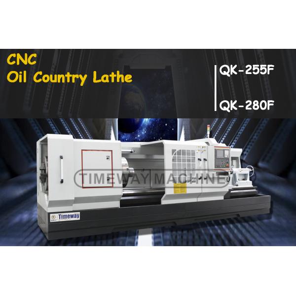 600mm Bed Width 255mm 280mm Spindle Bore CNC Pipe Threading Lathe Tool for Oil Country