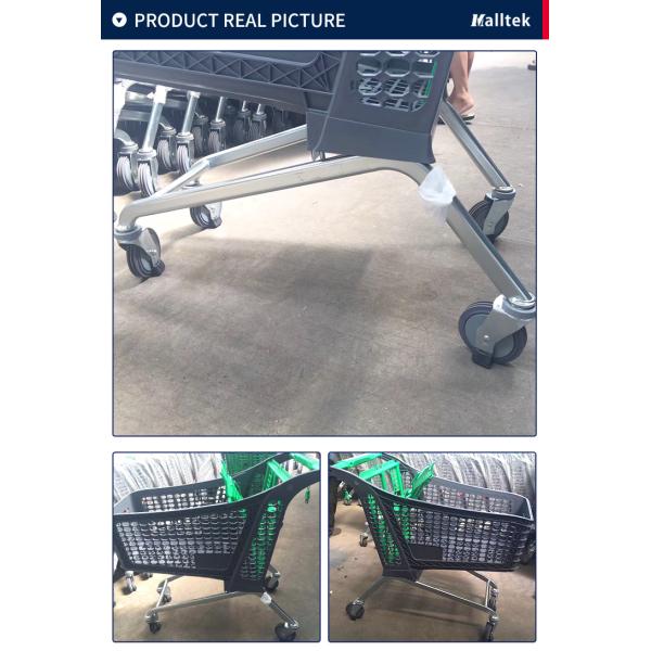 200L Half Plastic Supermarket Shopping Trolley For Supermartket