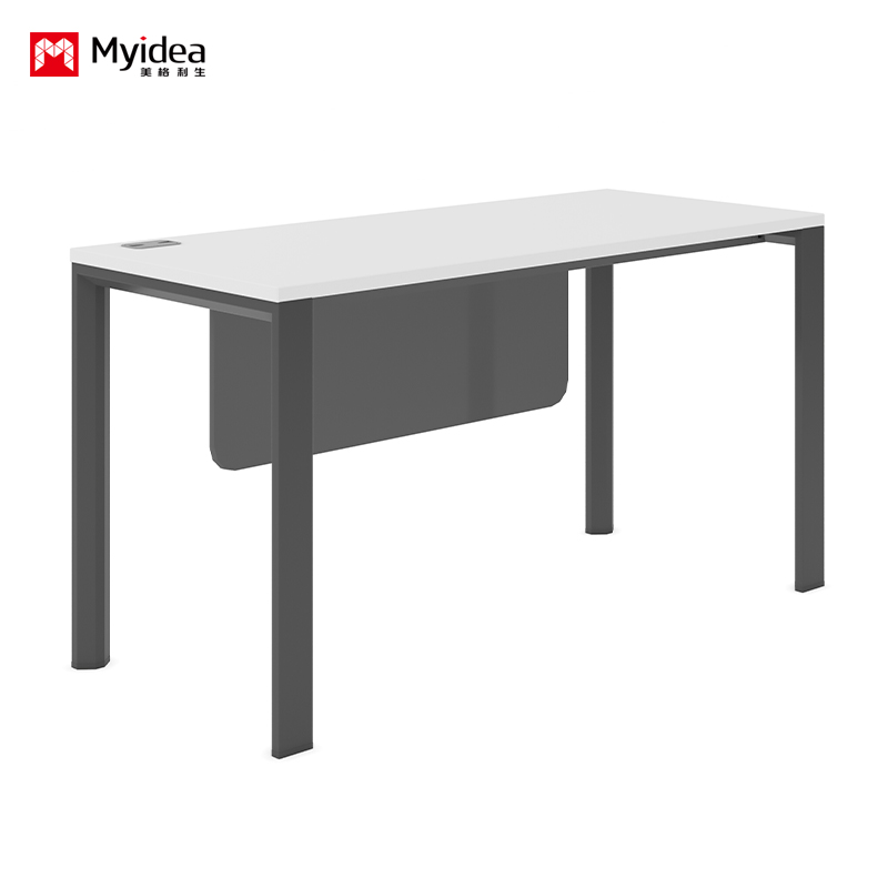 Steel-Legged Single Workstation – Pair with a Mobile File Cabinet for Extra Storage, Ideal for Modern Offices.