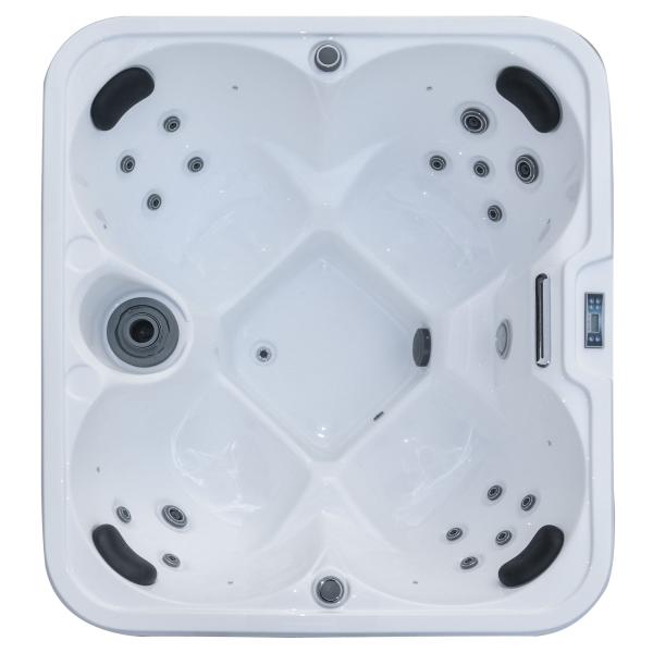 4 Person Acrylic Hot Tub Outdoor Hydrotherapy Massage Bathtub Spa 3KW