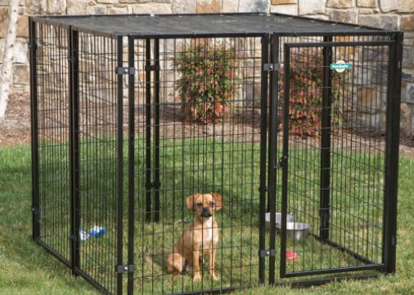 Portable Large Dog Pens For Outside , Animal Steel Dog Pen No Sharp Edges