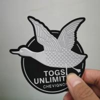remendo feito sob encomenda de 3D Logo Iron On TPU Jean Jacket Patches Heat Transfer