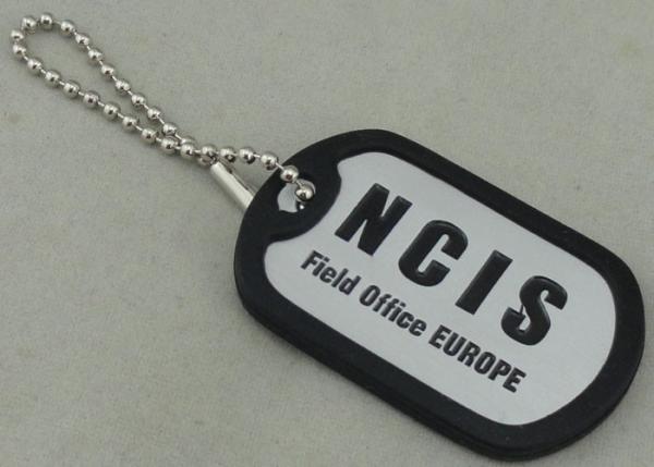 NCIS Personalised Dog Tags By Aluminum Stamped , Silicone band Matched