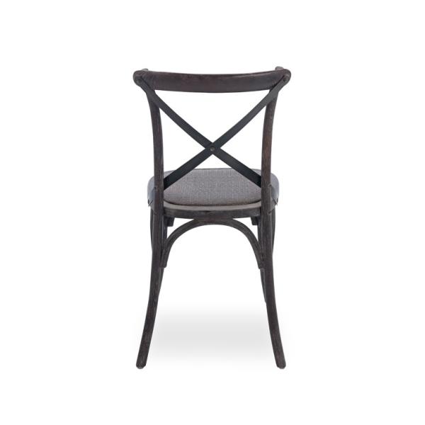 Wholesale oak wood rattan seat chairs Cross back Chair for wedding party use