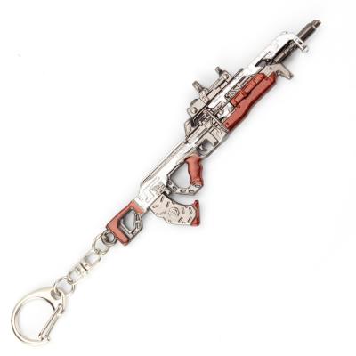Red Gun Zinc Alloy Keychain Apex Legends VK47 Assault Rifle Standard