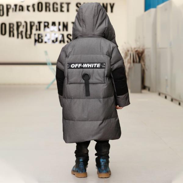Bilemi Camel Solid Color Boys Parkas Fashion Warm Long Down Jacket Kids Winter Coats