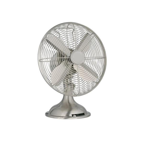 Strong Wind 30cm Retro Table Fan With Stand Foot Base CE RoHS 30W 120V