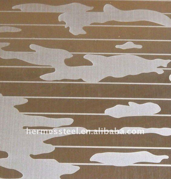 304 201 316 430 heat color etching stainless steel sheet plate from foshan