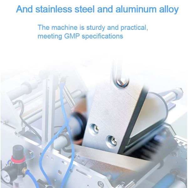 Tabletop Cylindrical Round Bottle Labeling Machine Sticker For Glass Plastic Bottle Can