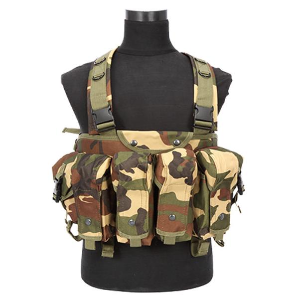 Nylon Polyester AK Tactical Vest Camouflage Interior Compartment