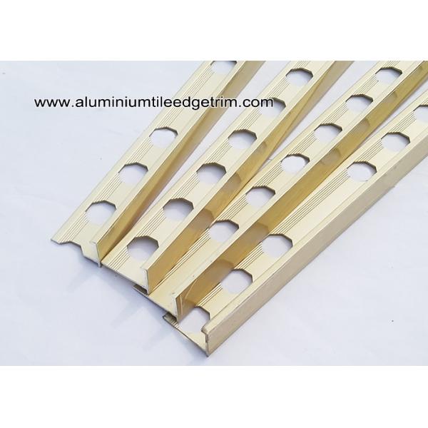 High End L Shaped Angle Ceramic Tile Corner Trim Matt Gold 2.44m /2.5m /2.7m