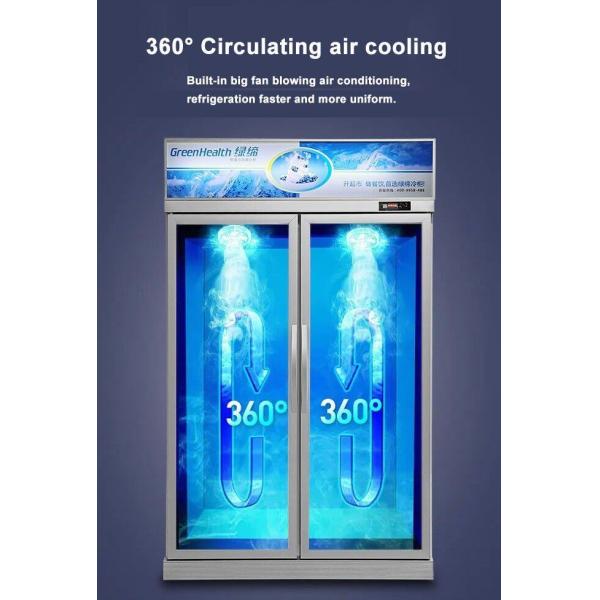 Модный дизайн без тумана полностью стеклянная замороженная стойка морозильная камера OEM Sevice