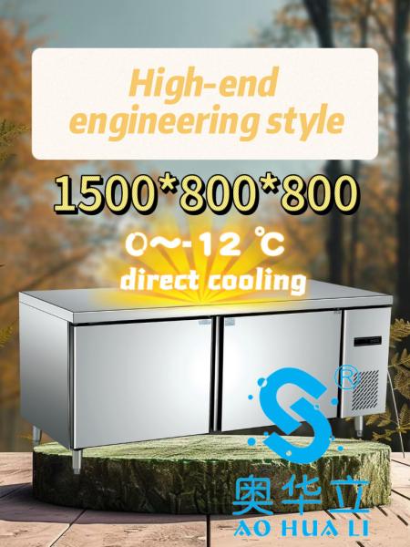 Anti Corrosion 2 Door Chiller Freezer Stable Operation Energy Saving