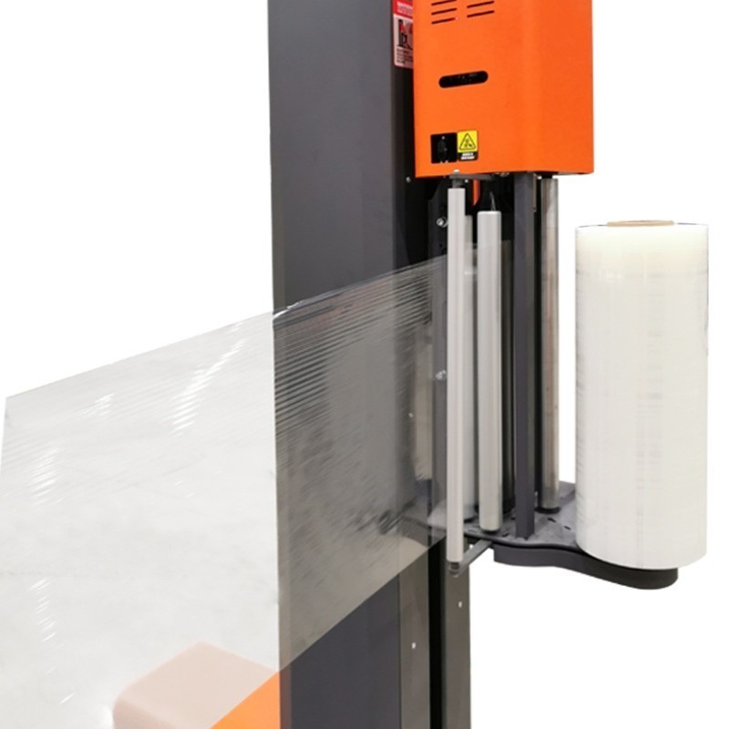 500mm Turntable Intelligent Luggage Wrapping Machine 250% Pre-Stretch Stretch Wrapper For Airports Hotels Travel Service Centers