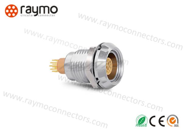 Brass Shell Circular Push Pull Connectors Aluminum Alloy Anti Corrosion Rust Proof