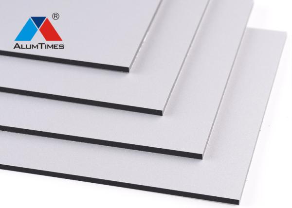 PVDF Coated Aluminum Composite Metal Panels , Outdoor Wall Cladding Panels