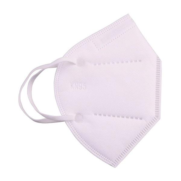 White Foldable KN95 Mask , Earloop Style KN95 Civil Mask Fluid Resistant