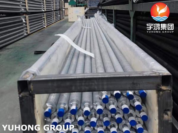 Tubes à nageoires extrudées ASME SA179, Matériau à nageoires AL 1060, Pour refroidisseur d' air