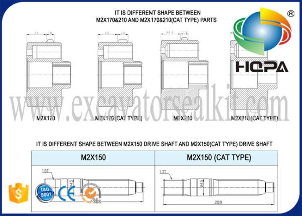 Swing Motor Repair Kit HZZC-M2X170CHB For HD900-5 HD900-7 E330 E330B