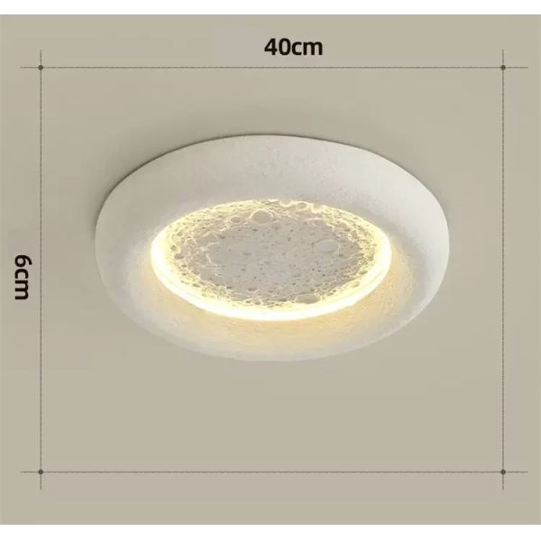 kids room decorative lighting fixture cream breeze Minimalist Wabi Sabi moon ceiling light(WH-MA-302)