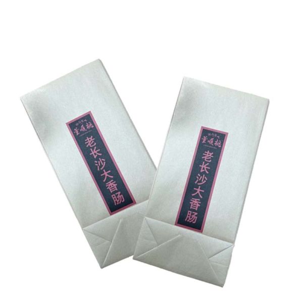 Sturdy Custom Logo Paper Bags Recyclable Stand Up Kraft Paper Bags Eco Friendly For Retail Takeaway