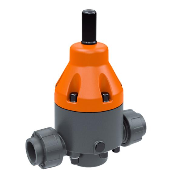6 Bar Back Pressure PVDF Diaphragm Valve Chemical Dosing Lightweight Stable