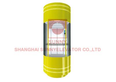 Sound Insulation Panoramic Elevator Machine Room Less Traction Elevator