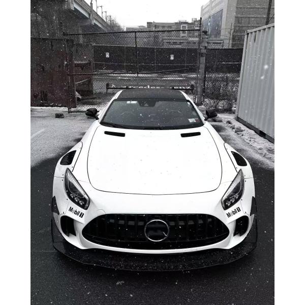 For Mercedes AMG GT Carbon Fiber Widebody Kit AMG GT Upgraded CBE Style Front Lip Diffuser Spoiler Widebody Kit
